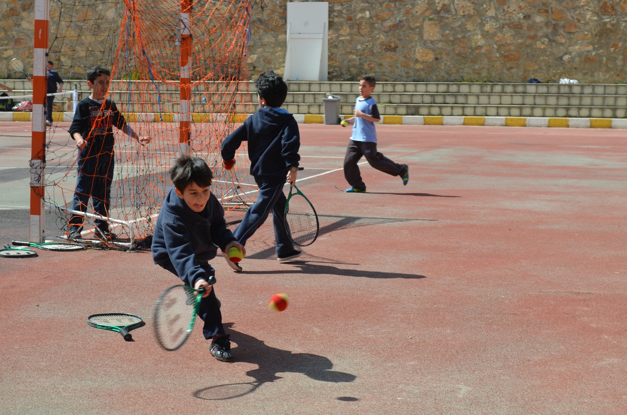Children playing sports