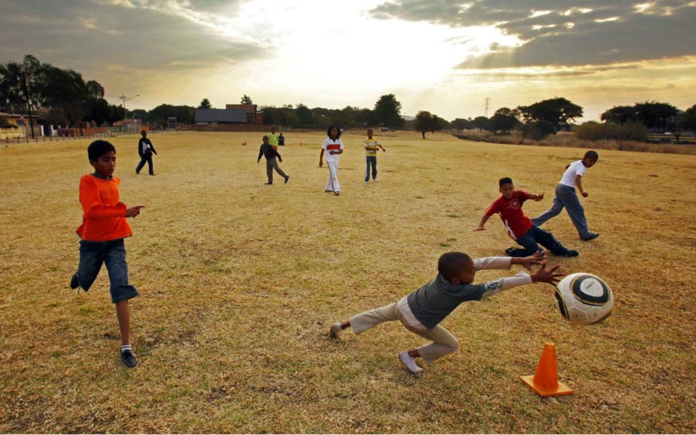 Children playing sports