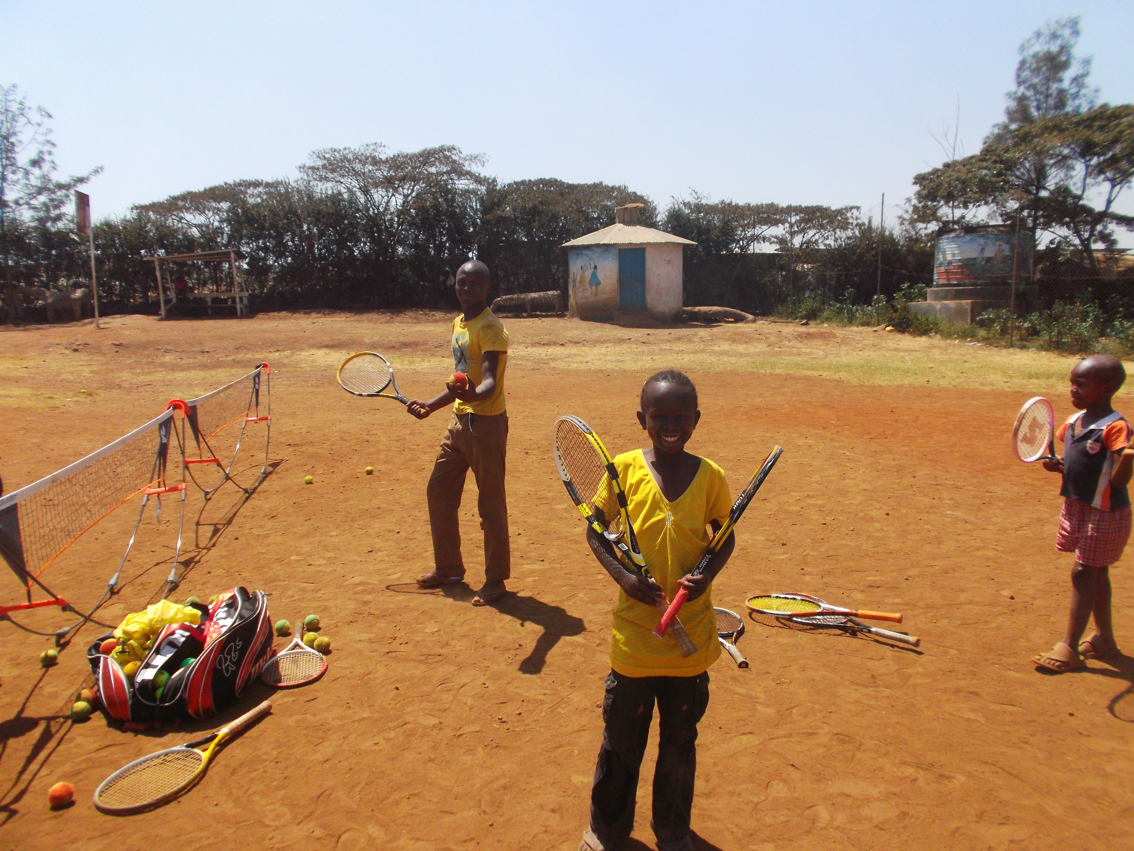 Children playing sports