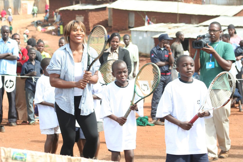 Children playing sports